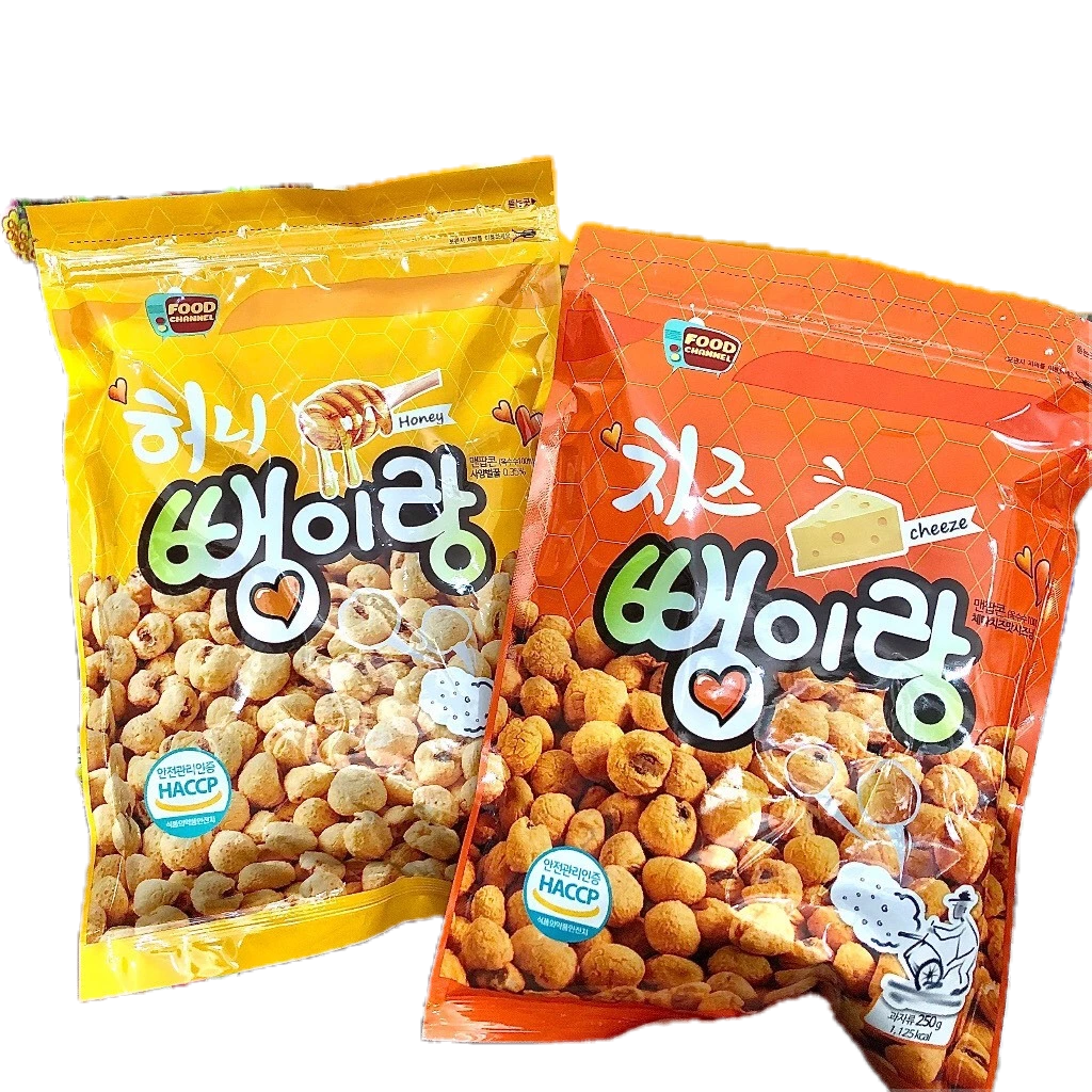 Korean Explosive Corn SNACK Honey / PPONGIRAN Cheese 250G Shopee