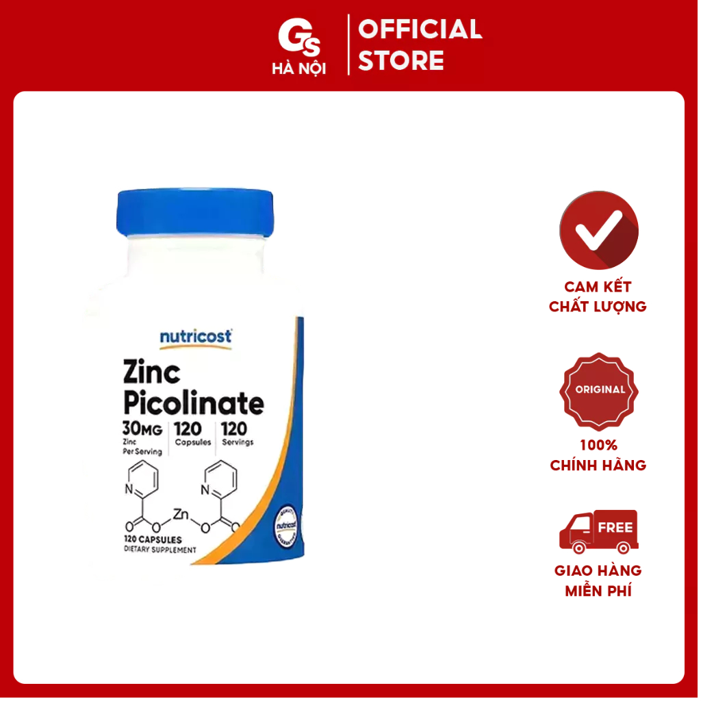 Nutricost Zinc Picolinate Zinc Oral Tablet 30mg Imported From The Us