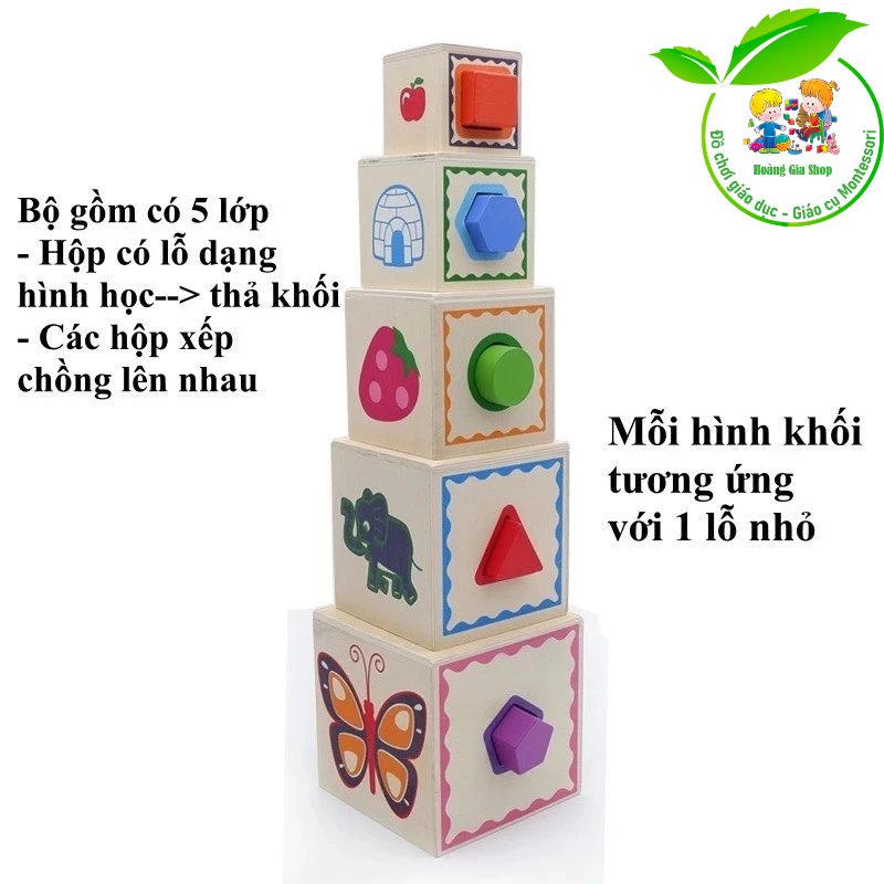 Stackable tower, box cage, 5-storey wooden drop tower | Shopee Singapore