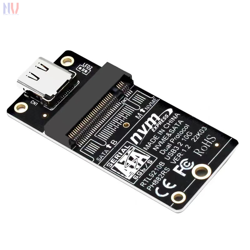 M.2+ NVMe to Type-C 3.1 Gen 2 SSD hard drive conversion Card | Shopee ...