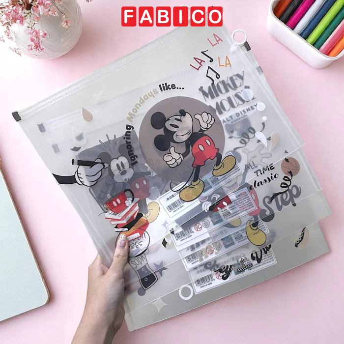 A4 Zip Bag, A4 Disney Transparent Document Cover with Many Waterproof ...