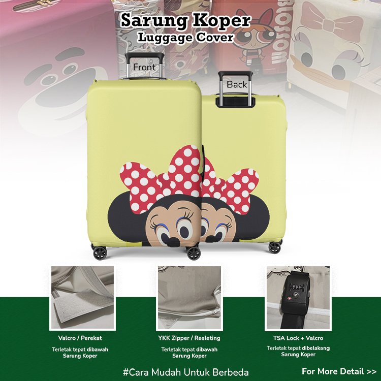 Disney Minnie Mouse 02 - Sarung Koper / Luggage Cover