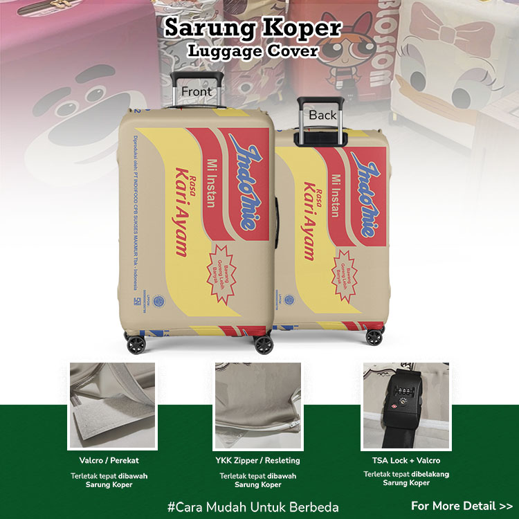 Sarung Koper Kardus Rasa Kari Ayam - Luggage Cover