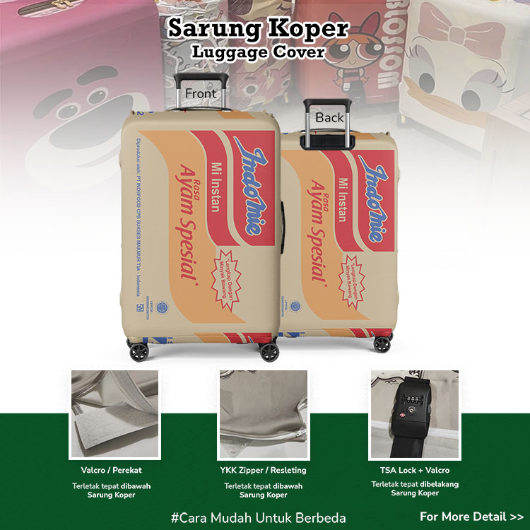 Sarung Koper Kardus Ayam Spesial - Luggage Cover