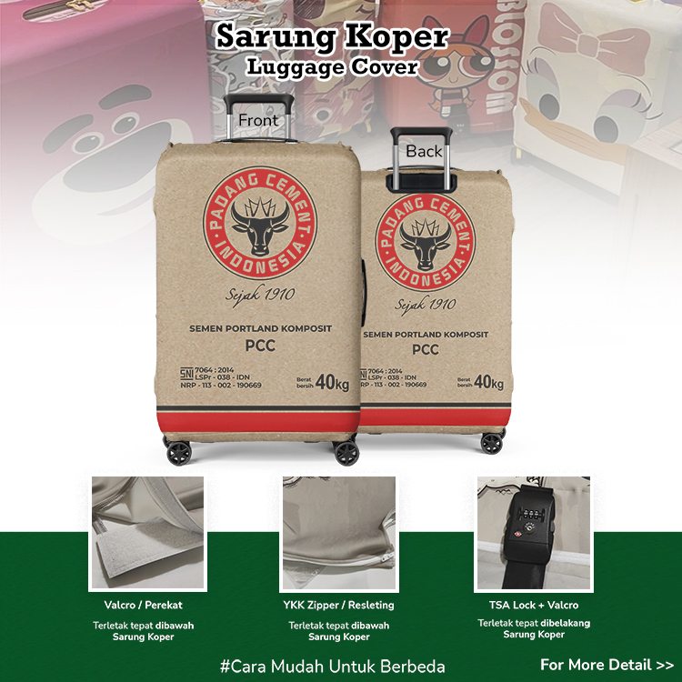 Sarung Koper Karung Semen Padang SIG - Luggage Cover