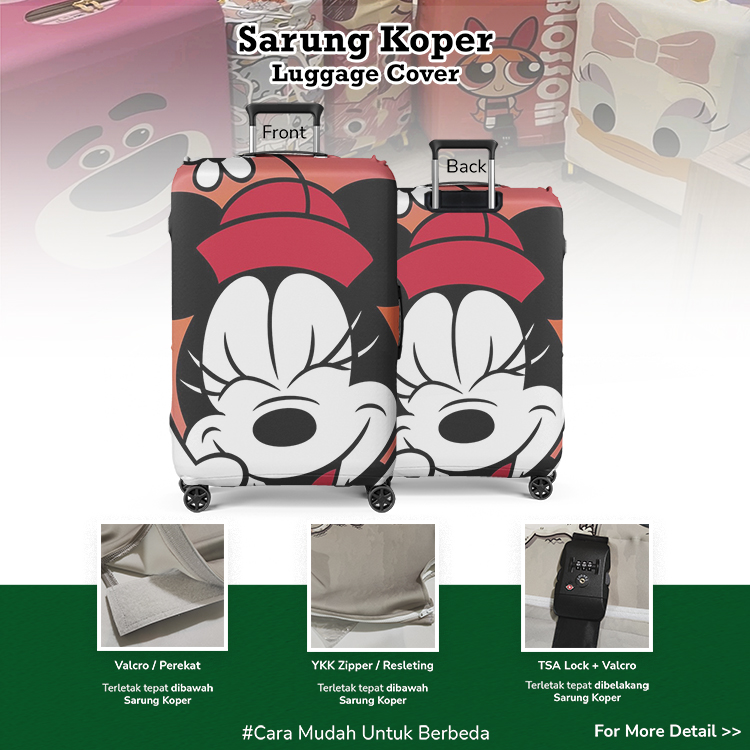 Disney Minnie Mouse 03 - Sarung Koper / Luggage Cover