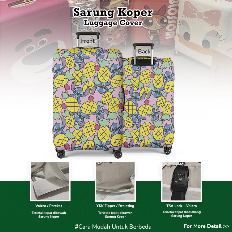 STITCH 006 Sarung Koper / Pelindung Koper / Luggage Cover