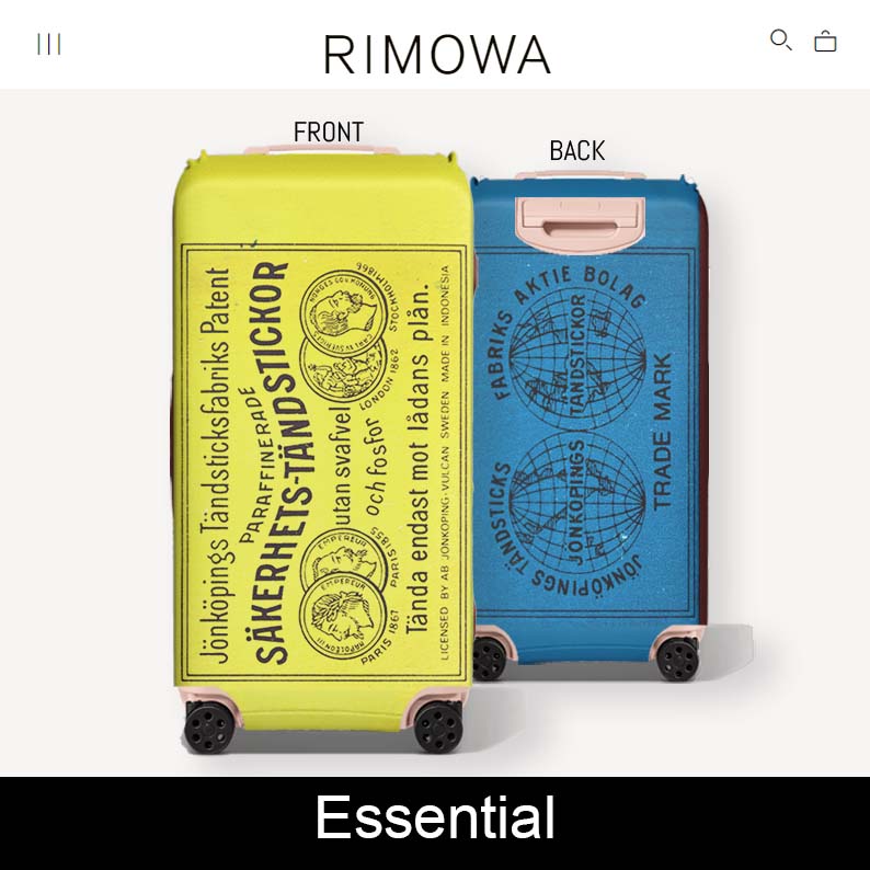 Sakerhets Tandstickor Luggage Cover RIMOWA Essential / Sarung Koper Rimowa