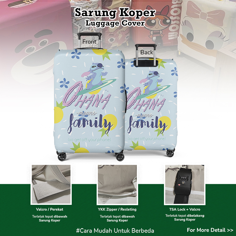 STITCH 005 Sarung Koper / Pelindung Koper / Luggage Cover