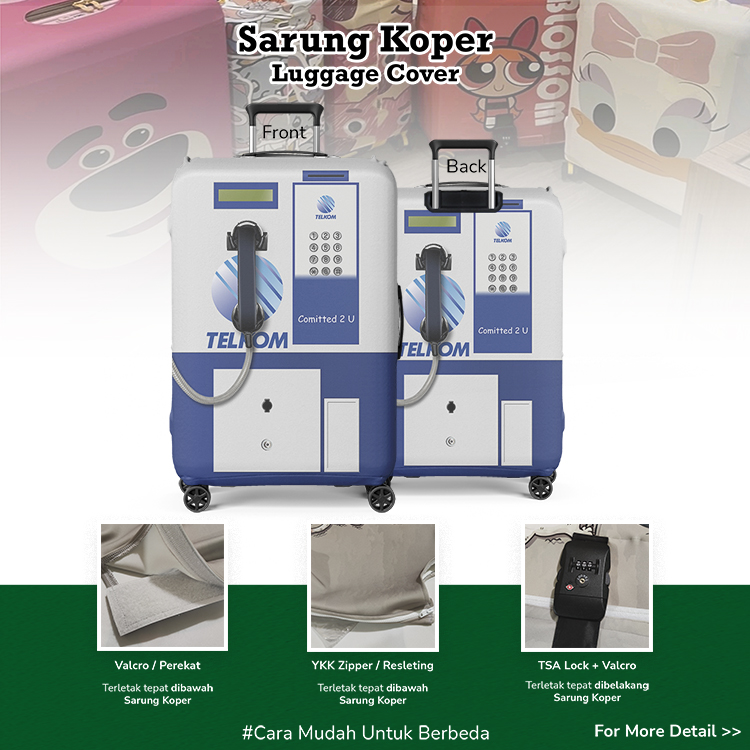 Sarung Koper Telepon Umum Telkom - Luggage Cover