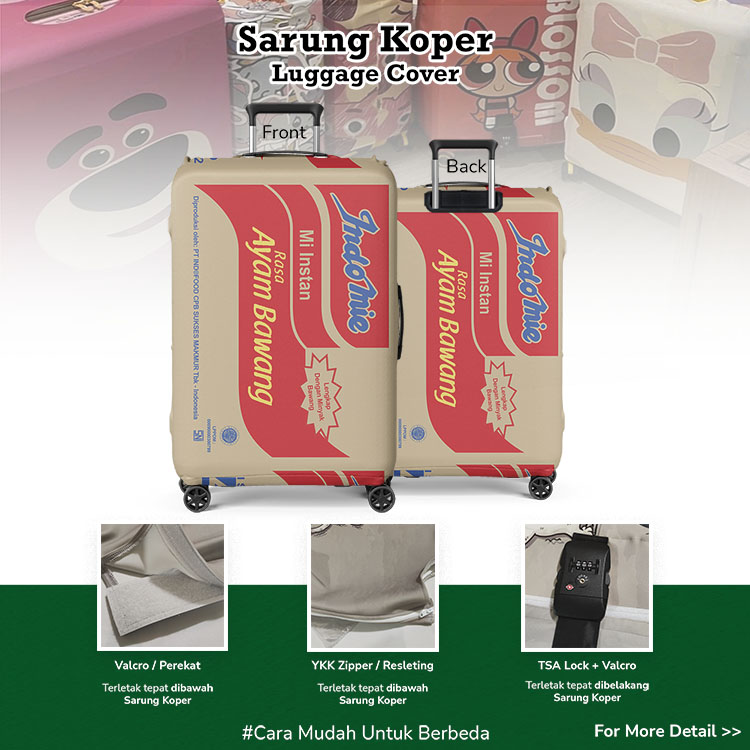 Sarung Koper Kardus Rasa Ayam Bawang - Luggage Cover