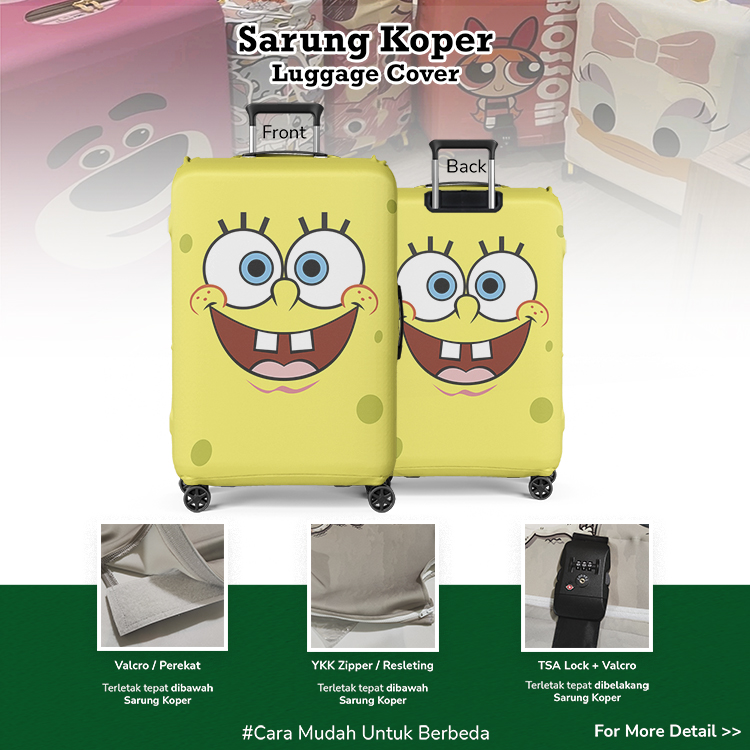 Spongebob Squarepants Face 001 - Sarung Koper/ Luggage