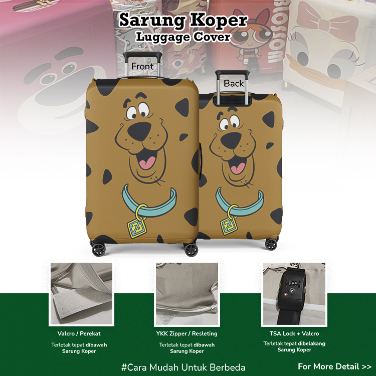 Scooby-Doo Mystery Luggage Cover 01 - Sarung Koper / Pelindung Koper / Desain Sarung Koper Unik / Star Wars