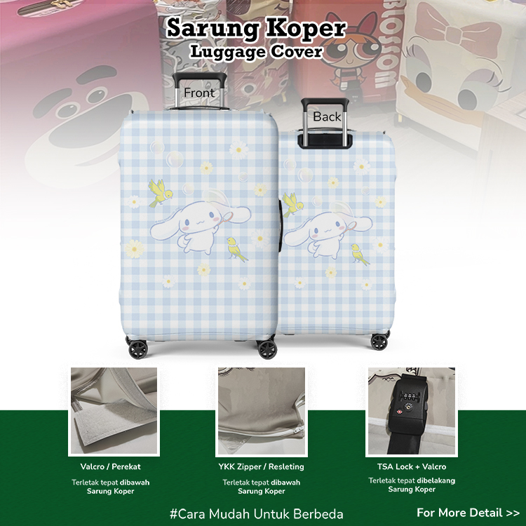 Cinnamoroll 01 Sarung Koper / Luggage Suitcase / Luggage Cover