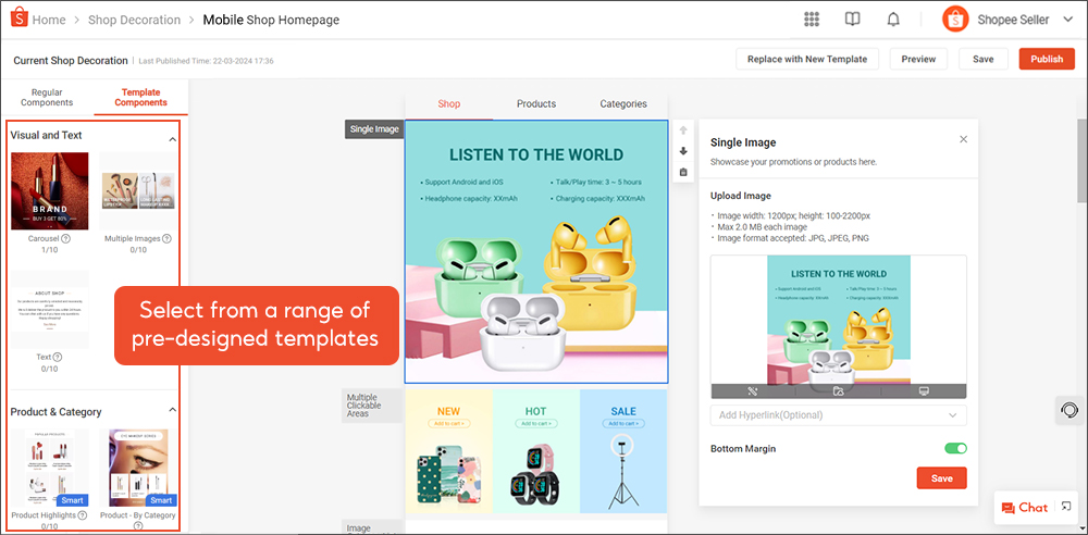Using Premium Shop Decoration | SG Seller Education [Shopee]