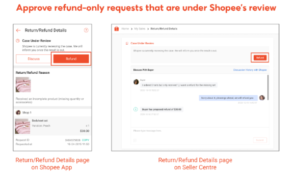 Return & Refund】返品/払い戻しの確認と処理方法 | Shopee JP