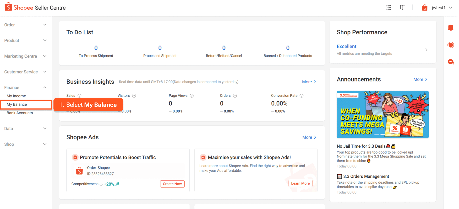 Withdrawing your income via Seller Balance | Shopee SG Seller Education Hub
