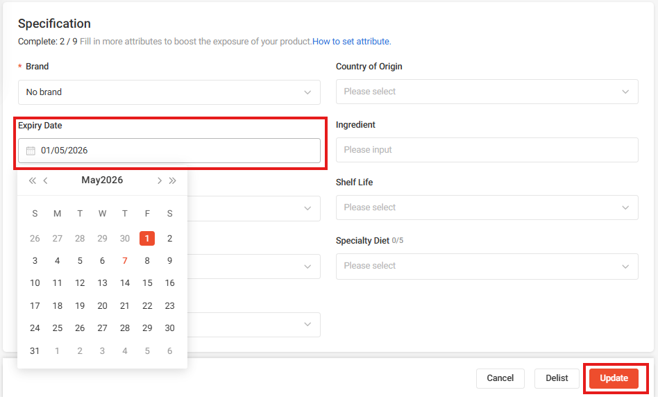 Listings Expiry Date | Shopee SG Seller Education Hub