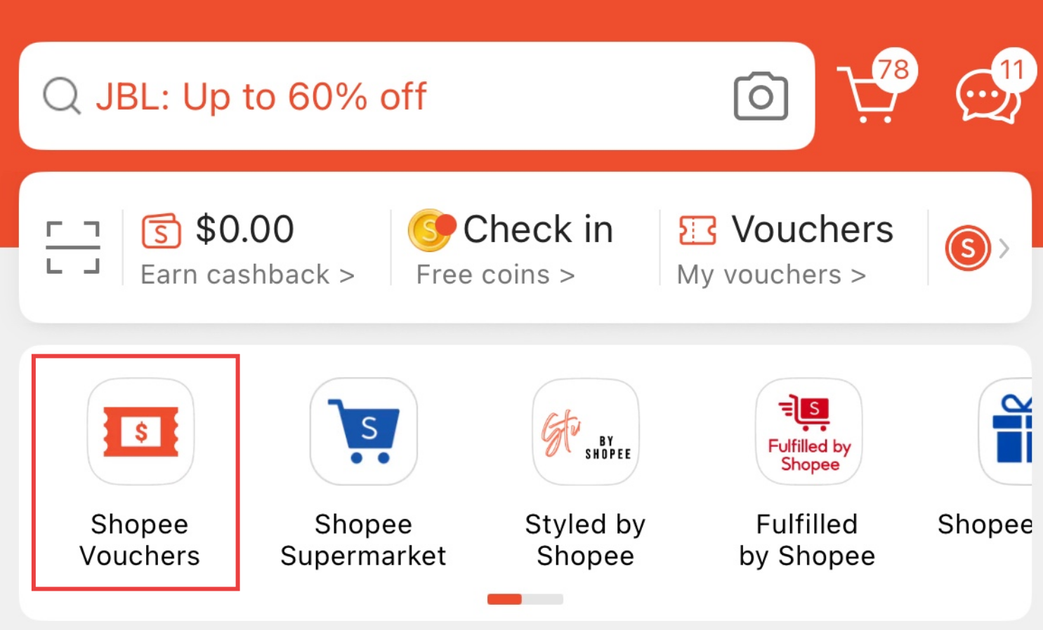 Platform wide Free Shipping Vouchers