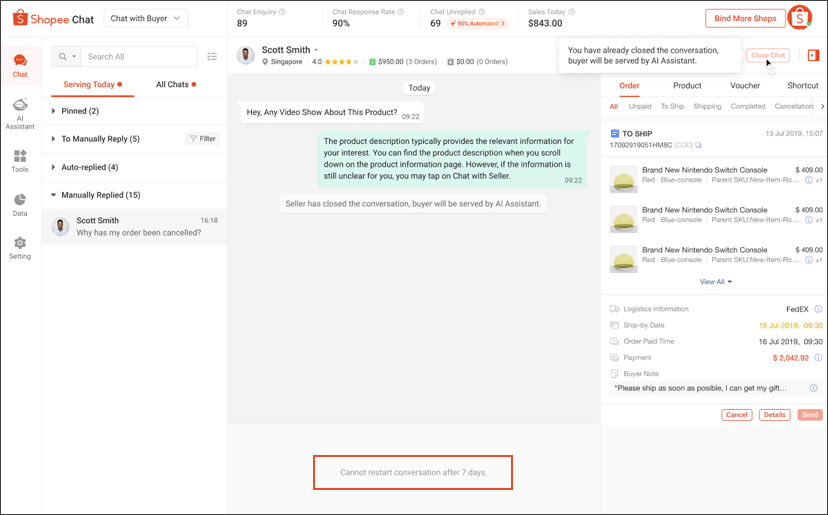Managing chats on Shopee | SG Seller Education [Shopee]